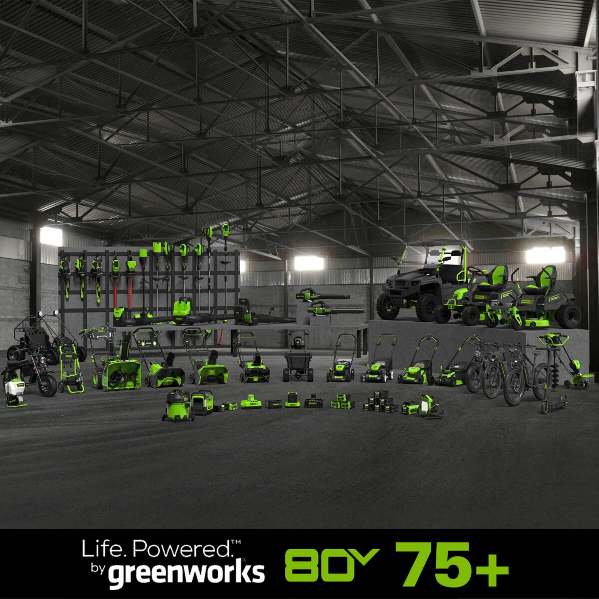 Greenworks 80V (75+ Compatible Tools) 20” Brushless Cordless Snow Blower, Tool Only (New)