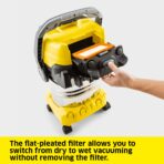 Kärcher WD 6 P S Wet-Dry Vacuum: 8 Gallon, Blower, Semi-Auto Filter Clean, 1300W (New)