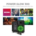 ION Audio Power Glow: 300W Bluetooth Speaker, Karaoke, Lights, Rechargeable. (New)