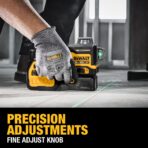 DEWALT 12V/20V MAX XR Line Laser, 3x360° Green, Battery & Charger Included (DCLE34033D1) (New)