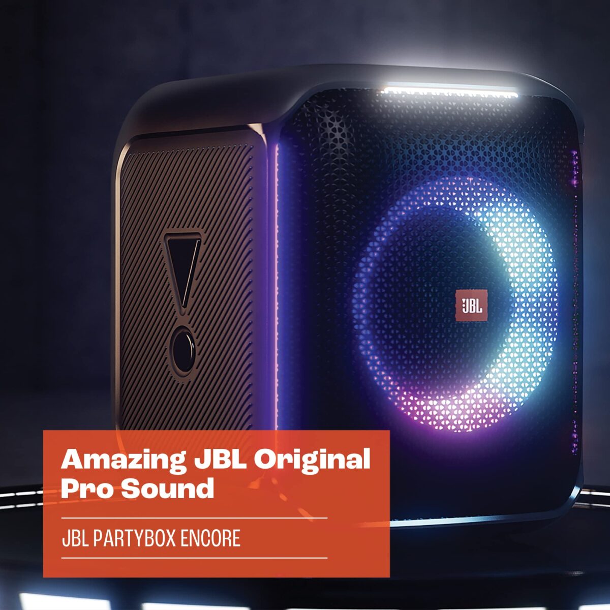 JBL PartyBox Encore: Portable Speaker, IPX4, Built-in Lights, 10H Playtime. (New)