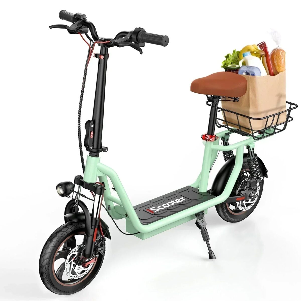 iScooter i12 Electric Scooter with Seat & Rear Basket (New)