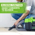 Greenworks 40V 3 Gal Cordless Wet/Dry Vacuum, Hose, 4.0Ah Battery. (New)