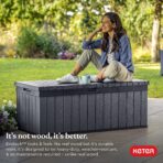 Keter Darwin 100-Gallon Deck Box: Storage for Patio, Cushions, Tools (New)