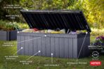 Keter Darwin 100-Gallon Deck Box: Storage for Patio, Cushions, Tools (New)