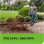 Greenworks 80V 770 CFM Cordless Leaf Blower, 4.0Ah Battery and Rapid Charger (New)