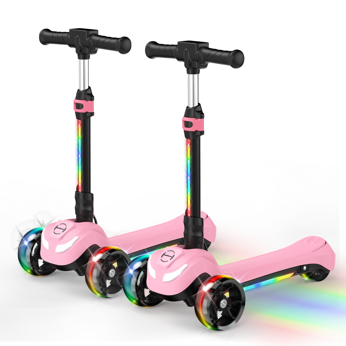 iScooter iK2 Height Adjustable Kids Electric Scooter with Flashing Wheels (New)