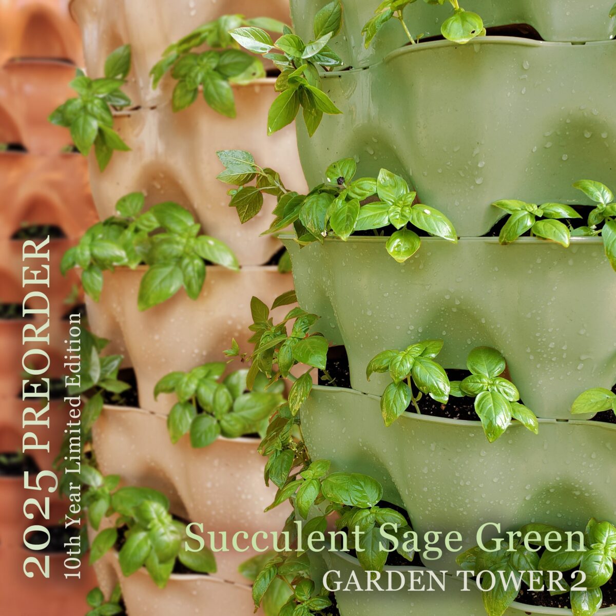 Garden Tower 2™, 50-Plant Composting Vertical Garden Planter (New)