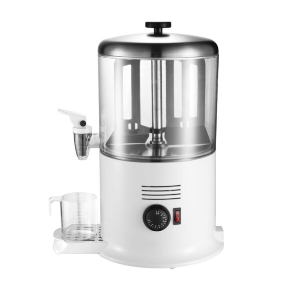 Commercial 6L Hot Chocolate Dispenser, Dual Thermostat, White, Q7006WHITE (New)