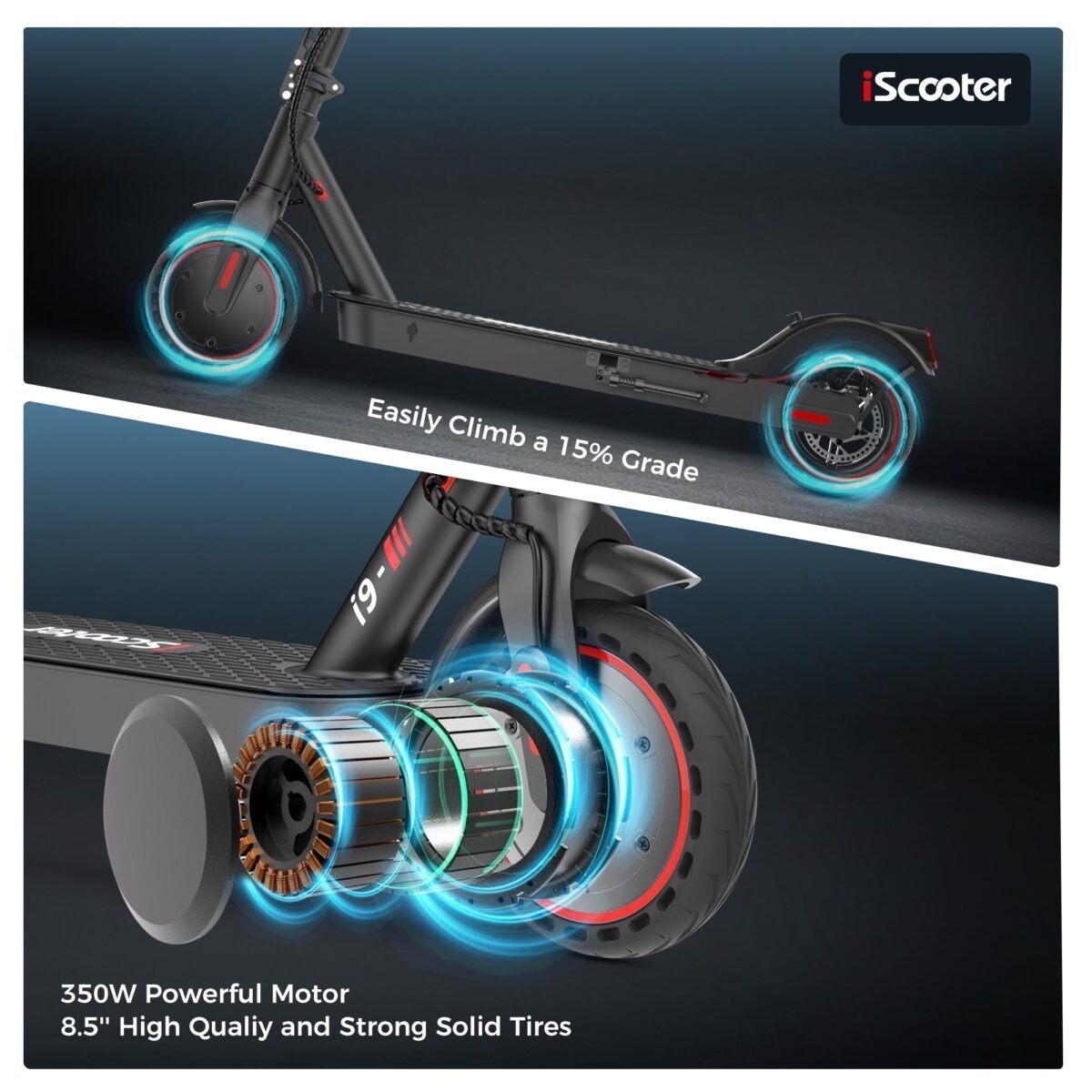 iScooter i9 Electric Scooter for Adults (New)