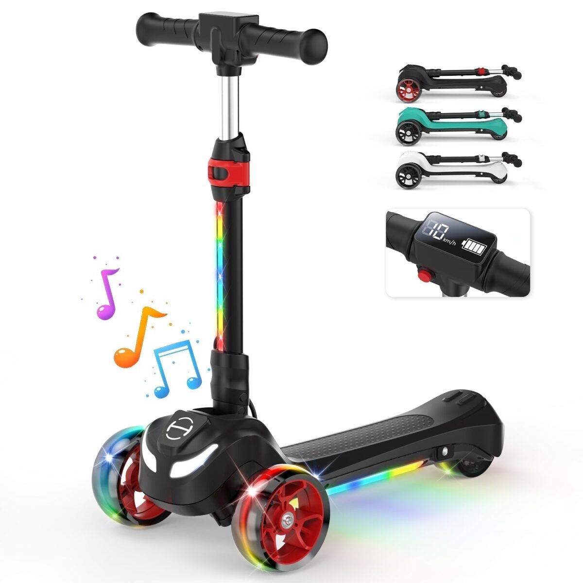 iScooter iK2 Height Adjustable Kids Electric Scooter with Flashing Wheels (New)