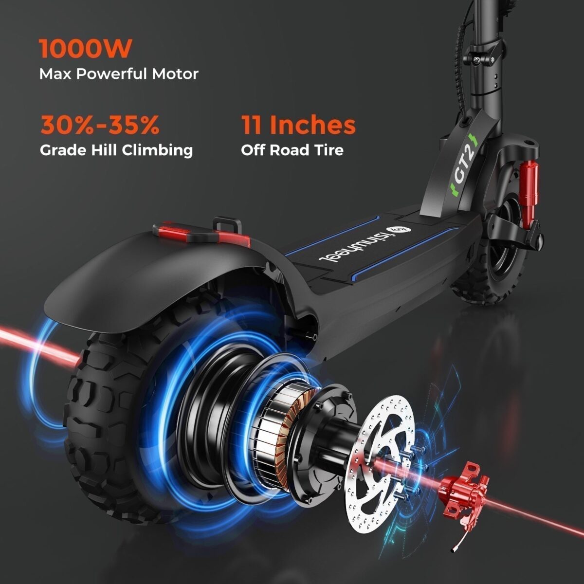 iScooter iX6 1000W Off Road Electric Scooter (New)